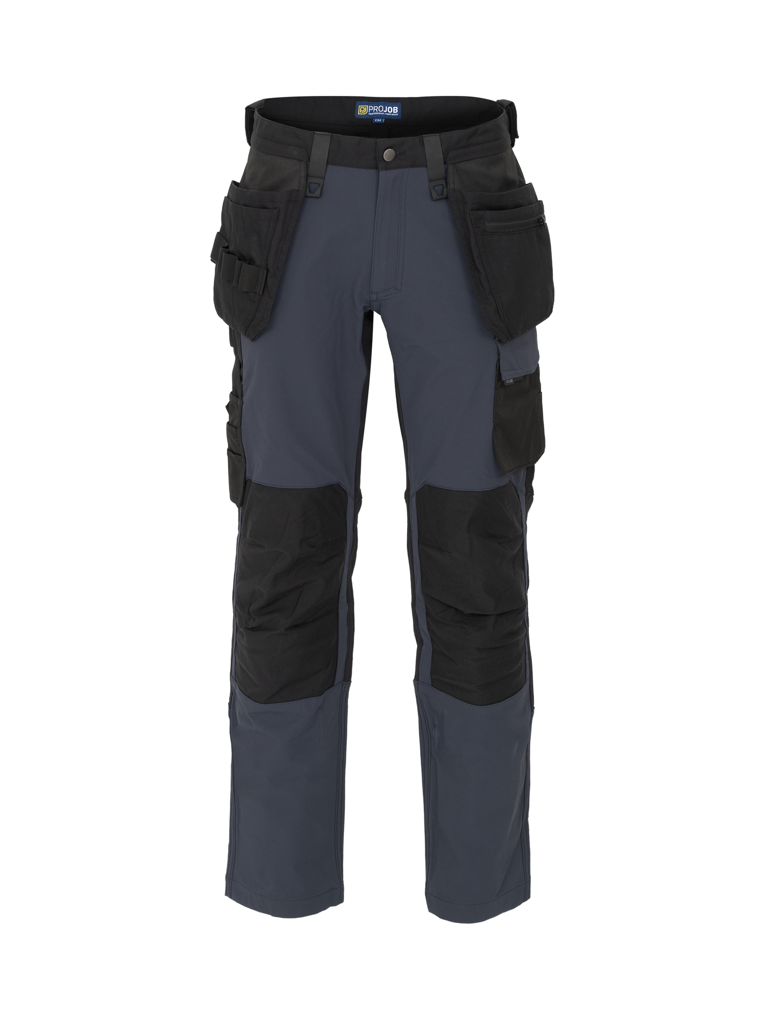 Pantalon publicitaire de travail avec poches flottantes bleu marine et noir